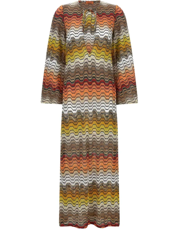 Multicolor Viscose Casual Dress