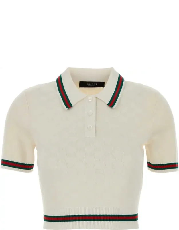Ivory Jersey Polo Shirt