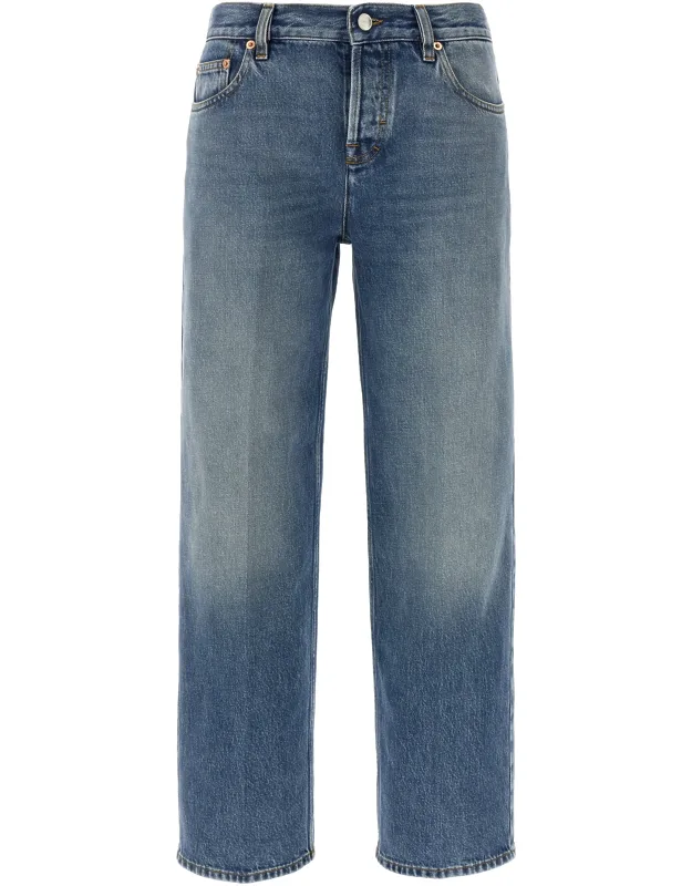 Cotton Straight-leg Jeans