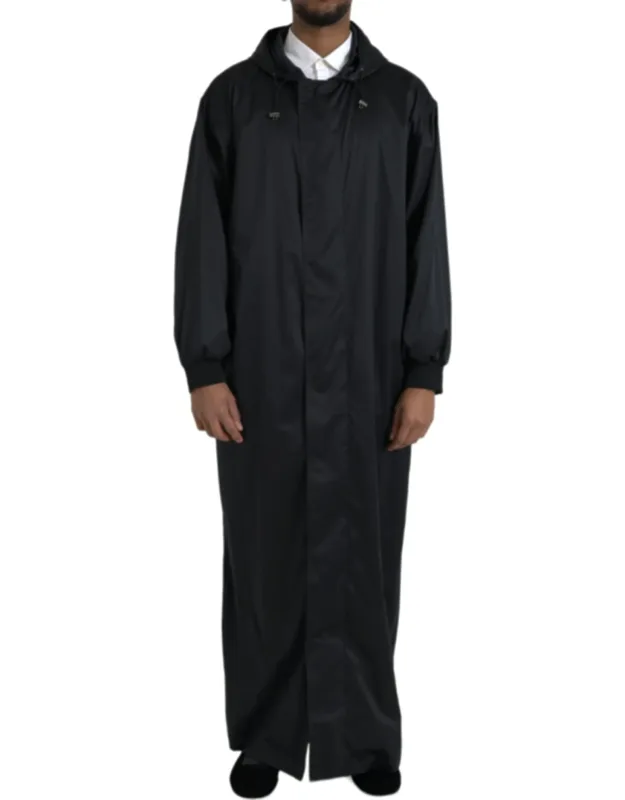 Hooded Long Windbreaker Jacket