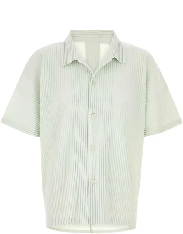 Mint Green Polyester Shirt
