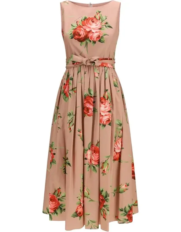 Multicolor Cotton Casual Dress