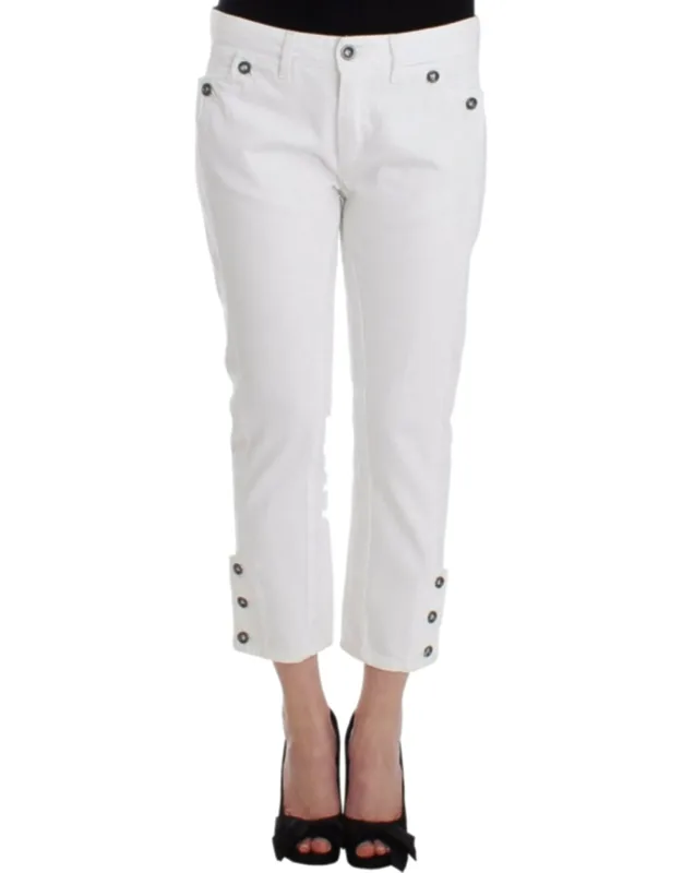 Cropped Denim Pants