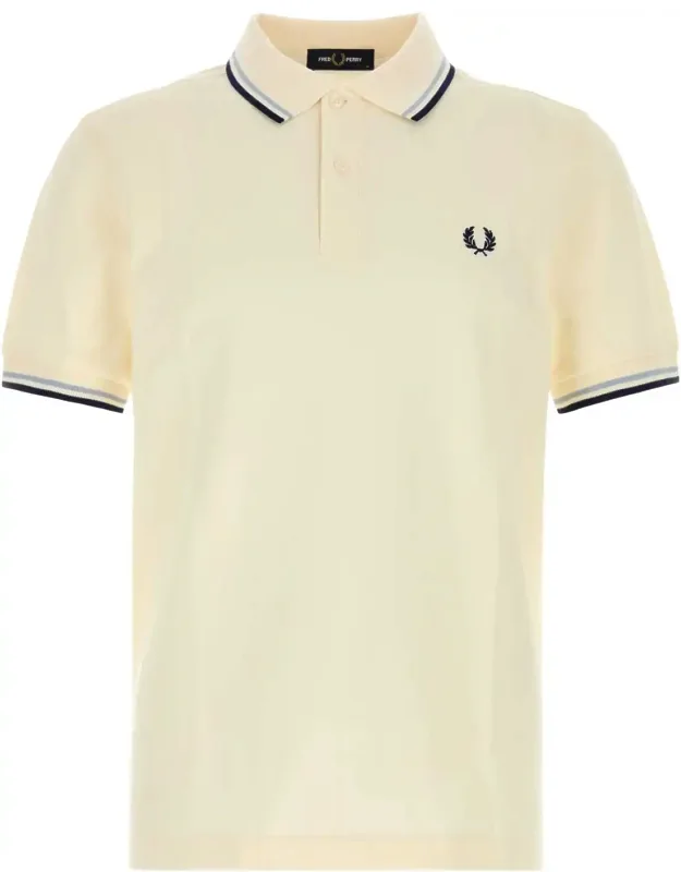 Cream Piquet Polo Shirt
