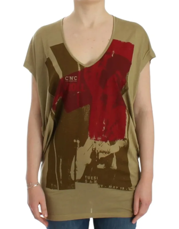Green Print T-shirt