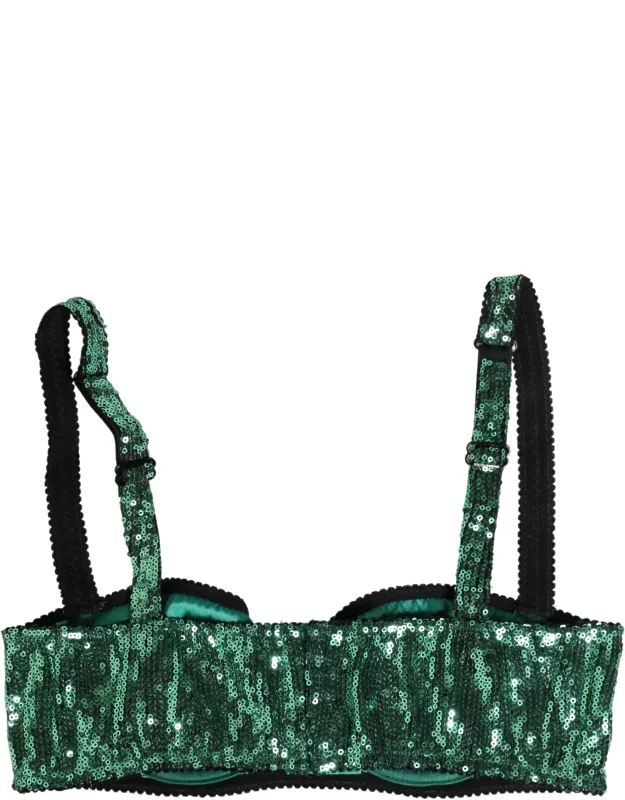 Sequined Balconnet Bra
