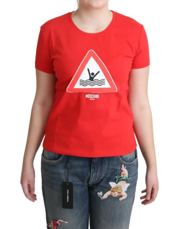 Cotton Swim Graphic Triangle Print T-shirt