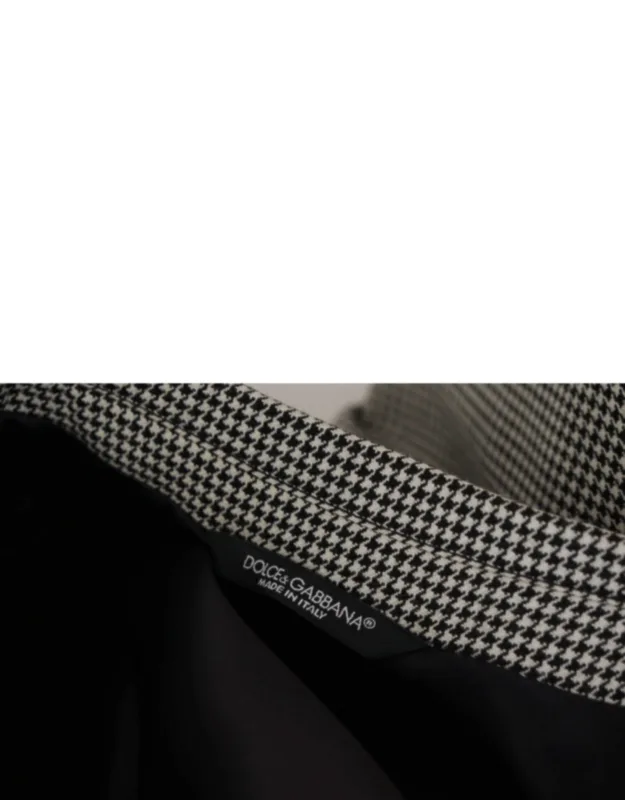 Checkered Single Breasted Jacket Blazer