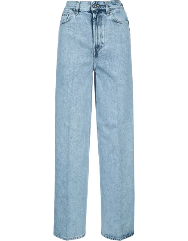 Wide Leg Denim Jeans