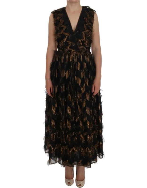 Silk A-line Dress