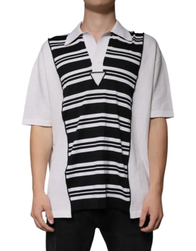 Collared Polo T-shirt And Silk Cotton Cashmere Nylon