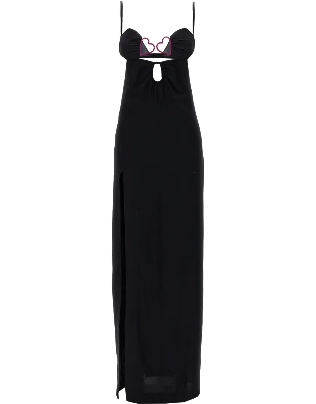 Nensi Dojaka Long Dress With Cut-out Details And Front Split