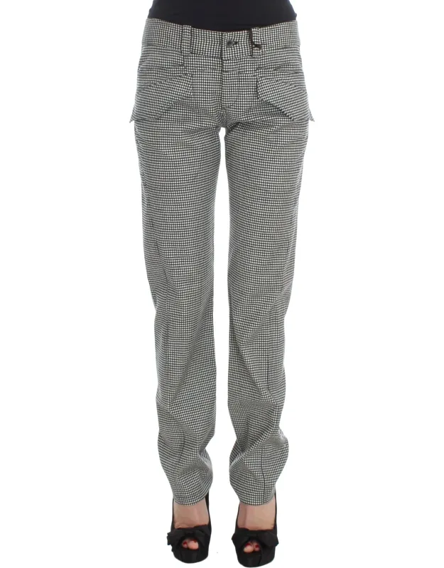 Checkered Cotton Casual Pants