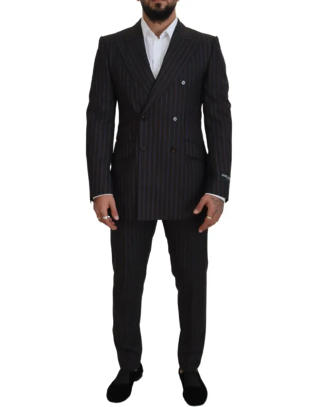 Striped Wool Formal Suit