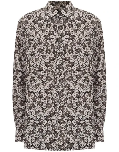 Bicolor Cotton Pattern Shirt