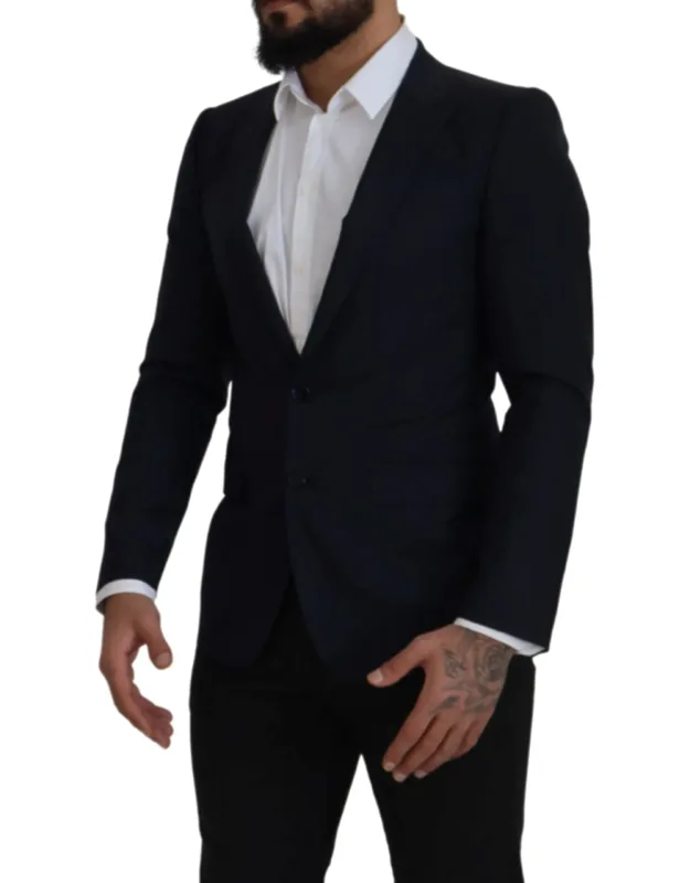 Wool Single Breasted Coat Blazer
