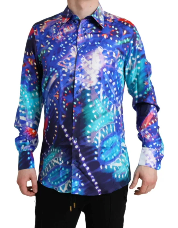 Luminarie Silk Slim Martini Shirt