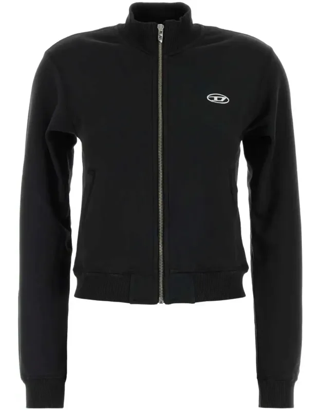 Black Cotton Sweatshirt