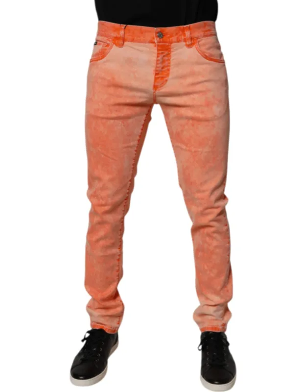 Tie Dye Cotton Skinny Denim Jeans