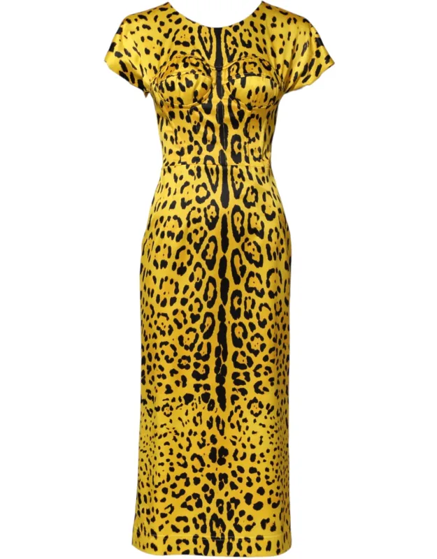 Leopard Midi Sheath Dress
