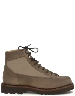 Calf Leather Lace-up Boots
