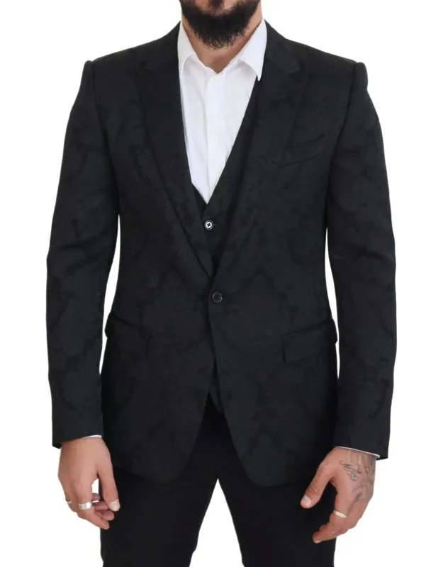 Floral Brocade Martini Suit