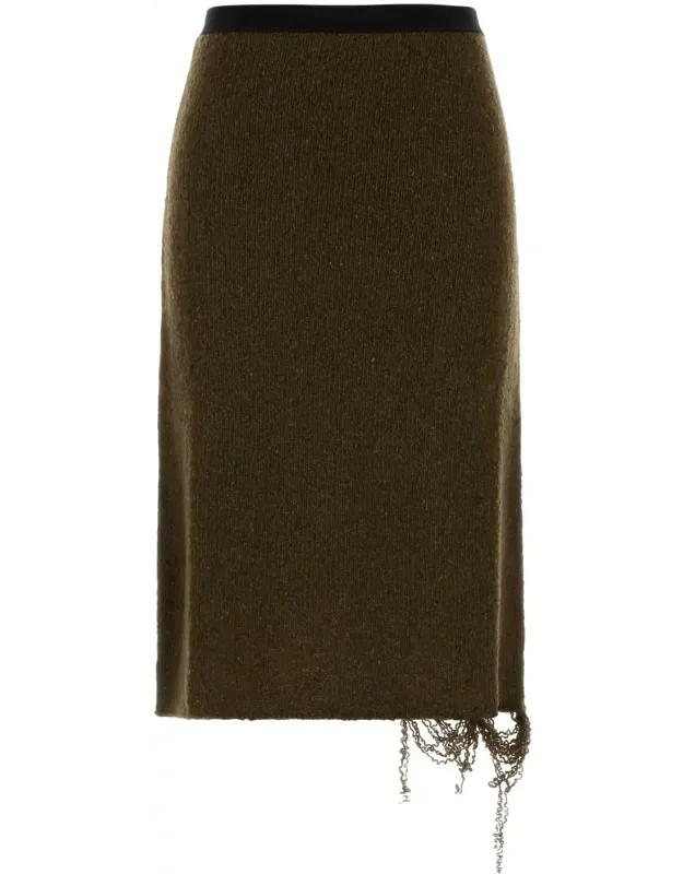 Mud Wool Blend Skirt