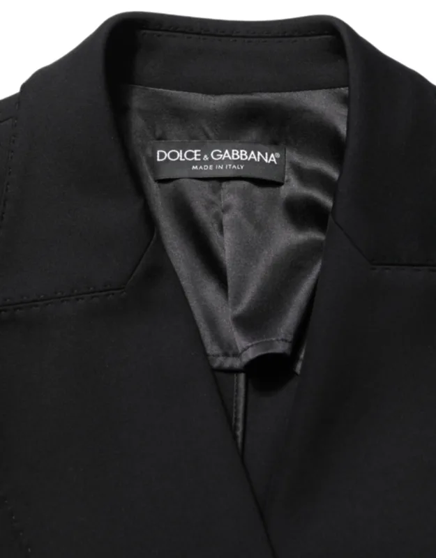 Double Breasted Crepe Blazer Jacket