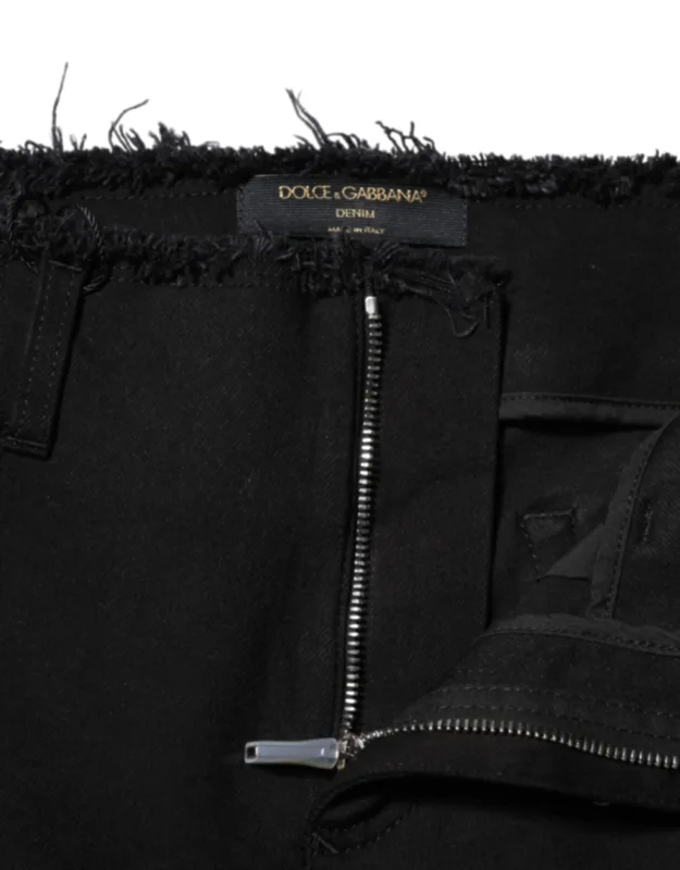 Mid Waist Flared Denim Jeans
