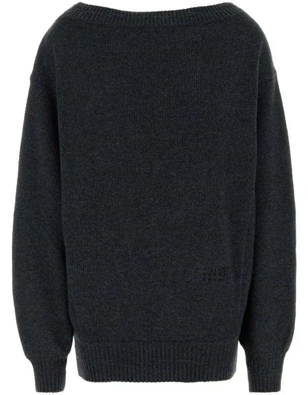 Wool Blend Mini Sweater Dress