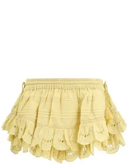 Bicolor Cotton Bermuda Shorts