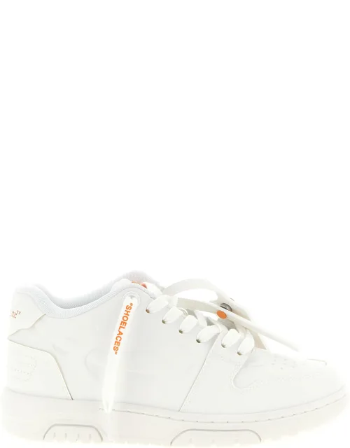 Orange Plastic Athletic Sneakers