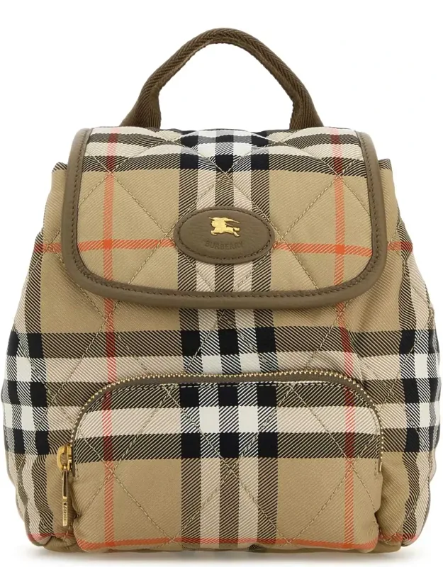 Embroidered Canvas Mini Horseshoe Backpack