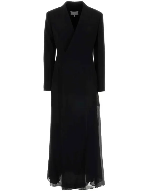 Crepe And Twill Blazer Dress