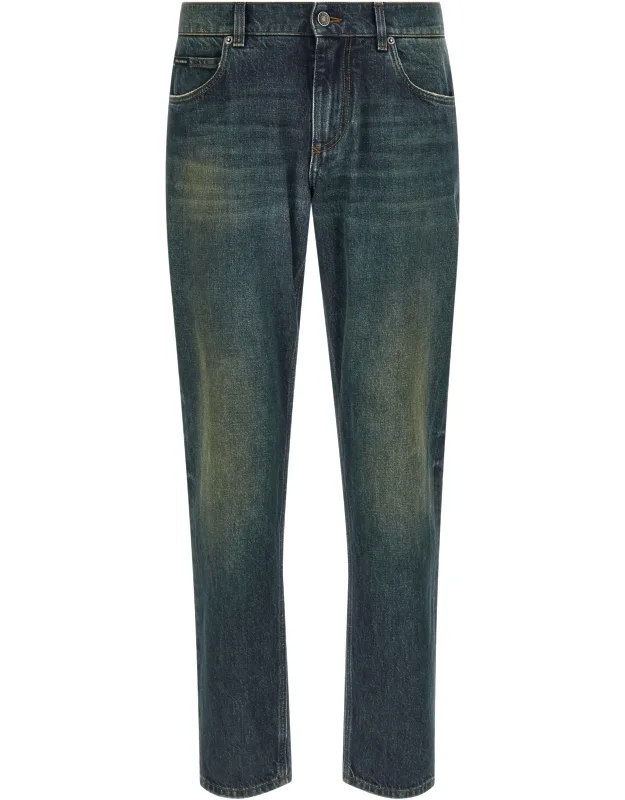 Cotton Straight-leg Jeans