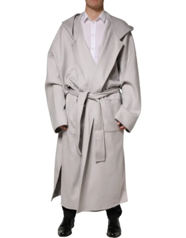 Belted Long Trench Coat