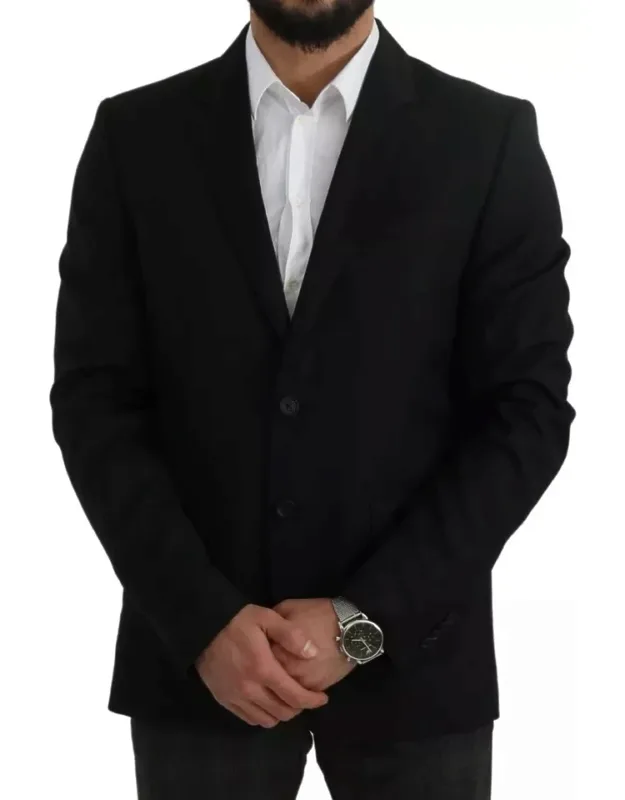 Wool Slim Fit Notch Jacket Blazer