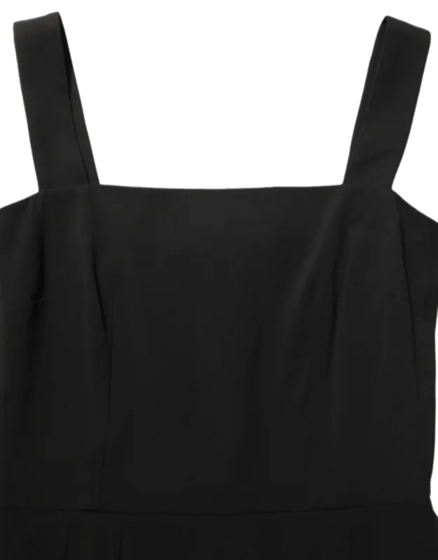 Viscose Stretch Sheath Midi Dress