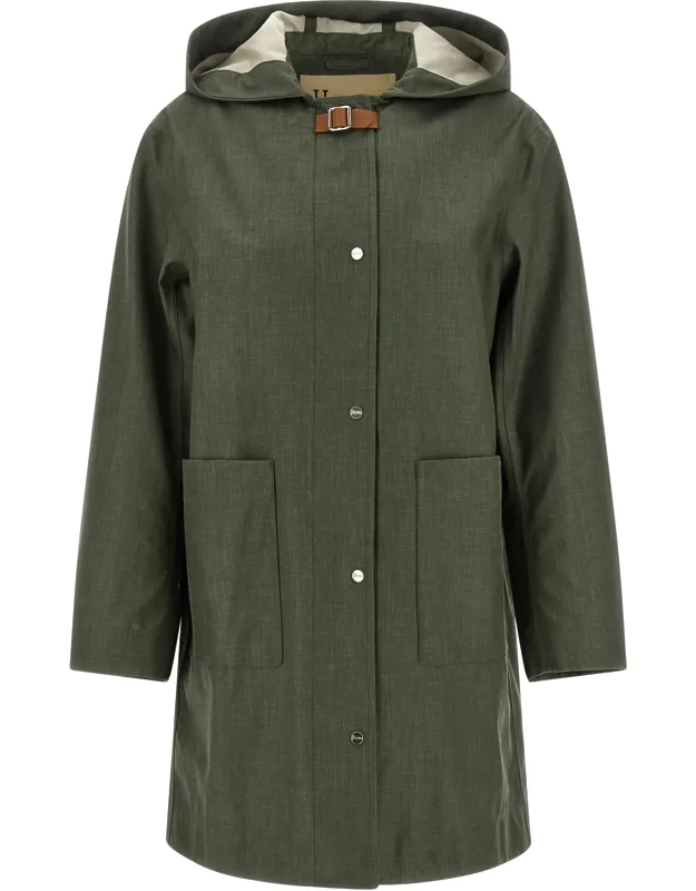 Bicolor Linen Coat