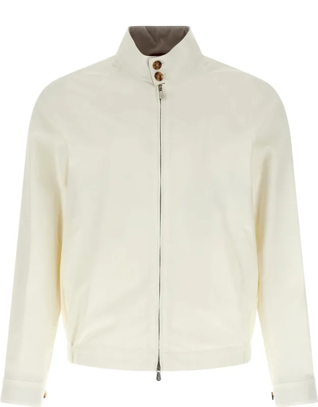 White Cotton Full-length Jacket