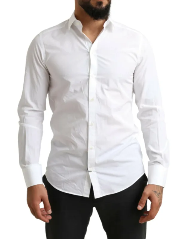 White Martini Cotton Dress Shirt