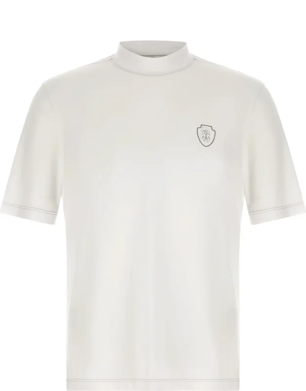 White Polyamide T-shirt