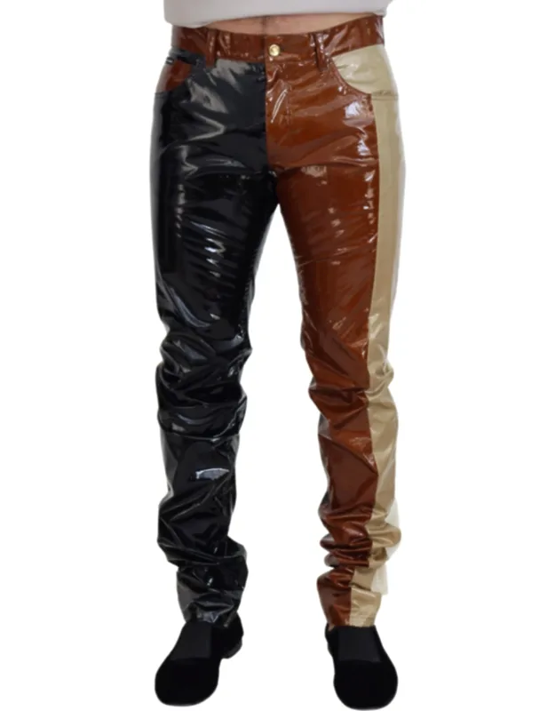 Multicolor Shining Slim Fit Denim Jeans