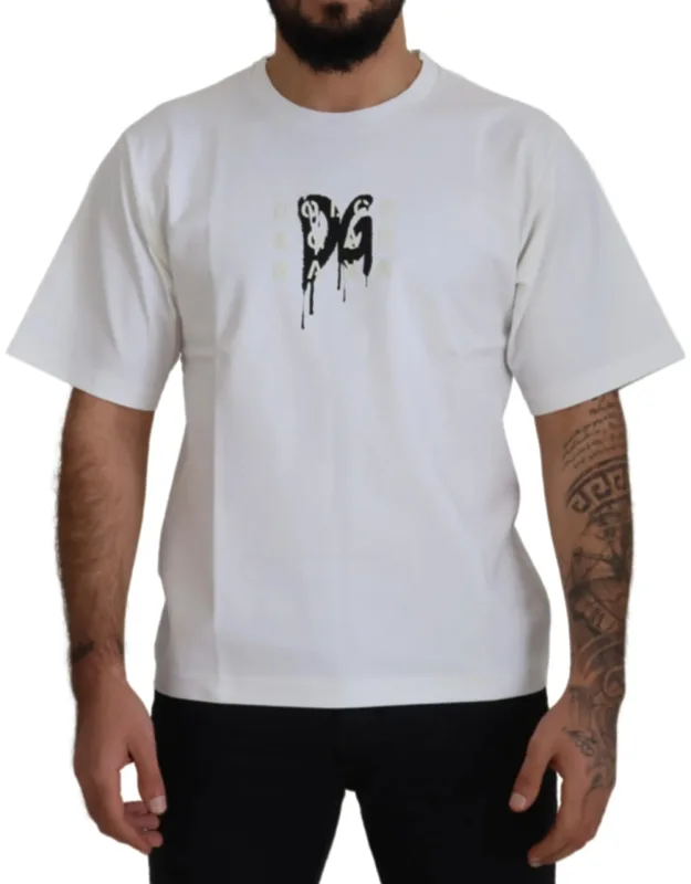 Logo Print Cotton Crewneck T-shirt