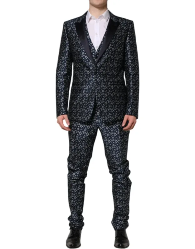 Martini Star Jacquard 3 Piece Suit