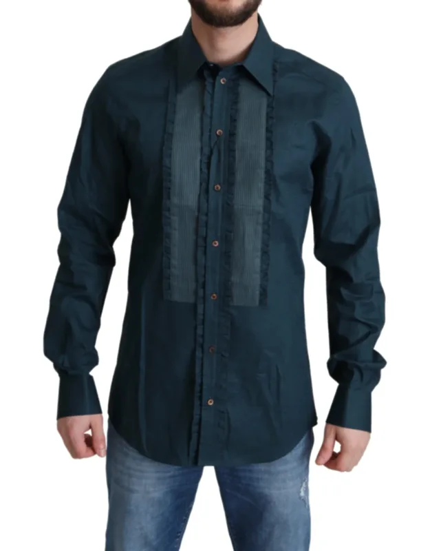 Placket Cotton Dress Shirt