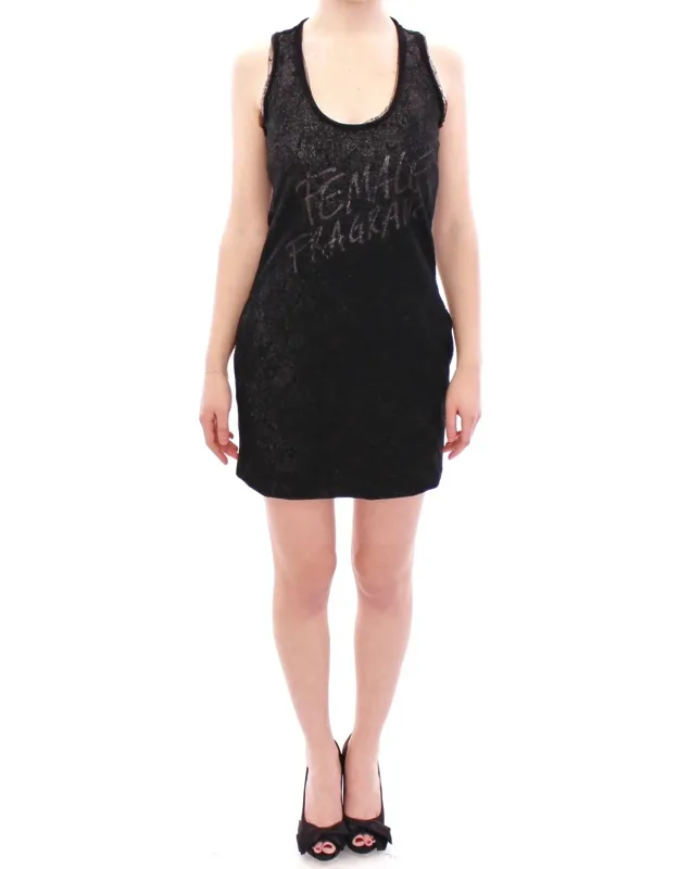 Lace Lined Stretch Mini Dress