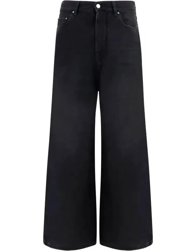 Black Cotton Jeans