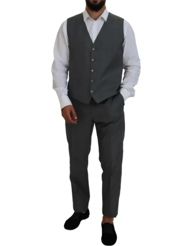 3 Piece Slim Fit Suit Wool
