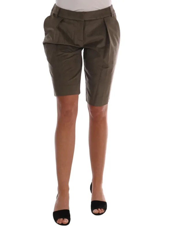 Velvet Bermuda Shorts